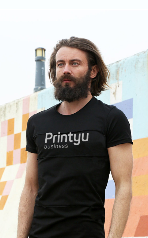 printyu man with beard